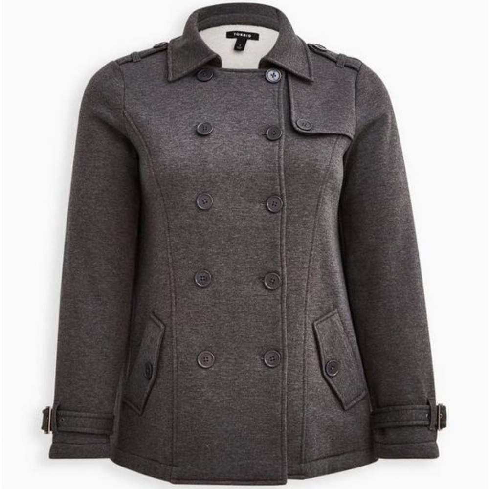 New! Torrid sz‎ 3 Fleece Peacoat Jacket 3X